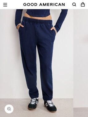 Good American Jeanius Boyfriend Sweatpants